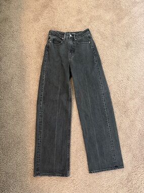 Old Navy Black Wide Leg Flare Jeans
